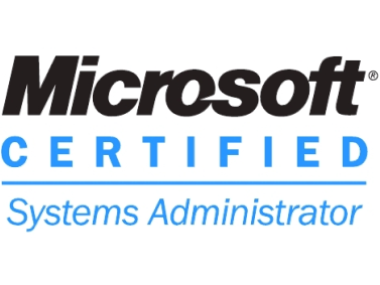 Microsoft Certified Systems Administrator cropped to edges width